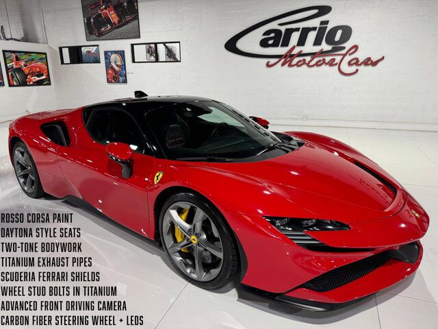 2021 Ferrari SF90 Stradale Rosso Corsa paint, suspension lifter, titanium exhaust pipes, Daytona seats, front camera & MORE!!! Fort Lauderdale FL