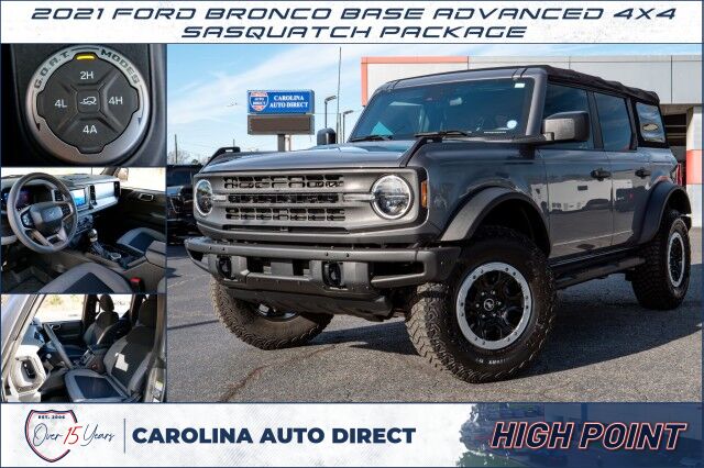 2021 Ford Bronco Base Advanced 4X4 / Sasquatch Package / HD Bumper! High Point NC