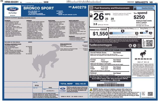 2021 Ford Bronco Sport Big Bend Raleigh NC