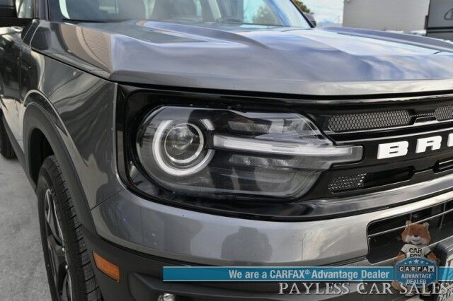 2021 Ford Bronco Sport Outer Banks / 4X4 / Auto Start / Power & Heated Leather Seats / Heated Steering Wheel / Lane Departure & Blind Spot Alert / Appl CarPlay & Android Auto / Back Up Camera / Keyless Entry & Start / 1-Owner Anchorage AK