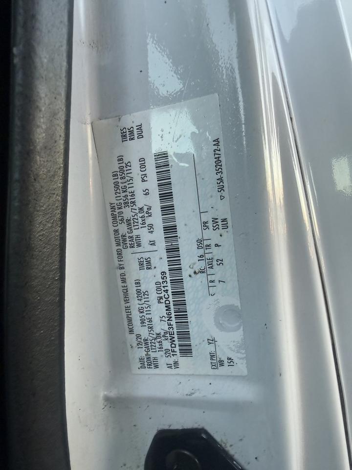 2021 Ford E-350 Box Truck 7.3L V8 w/ Lift Gate 64k mi's Collinsville OK