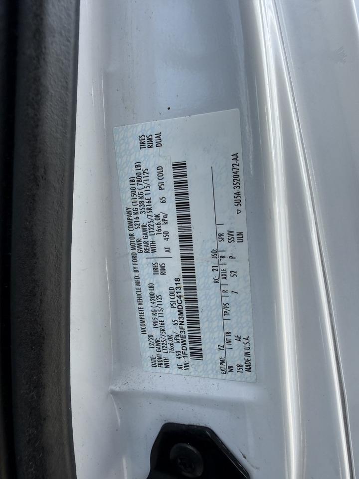 2021 Ford E-350 Box Van 43k mi's Collinsville OK