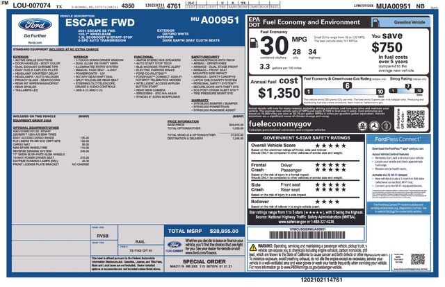2021 Ford Escape SE Raleigh NC