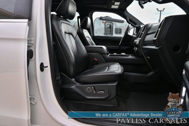 2021 Ford Expedition Max Limited / 4X4 / Auto Start / Heated & Cooled Seats / Heated Steering / Navigation / Panoramic Sunroof / B&O Speakers / Adaptive Cruise / Lane Depart & Blind Spot / Rear Captain Chairs / 3rd Row / Tow Pkg / 1-Owner Anchorage AK