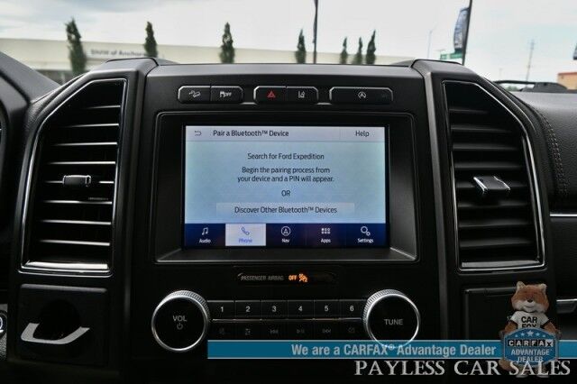 2021 Ford Expedition Max Limited / 4X4 / Auto Start / Heated & Cooled Seats / Heated Steering / Navigation / Panoramic Sunroof / B&O Speakers / Adaptive Cruise / Lane Depart & Blind Spot / Rear Captain Chairs / 3rd Row / Tow Pkg / 1-Owner Anchorage AK