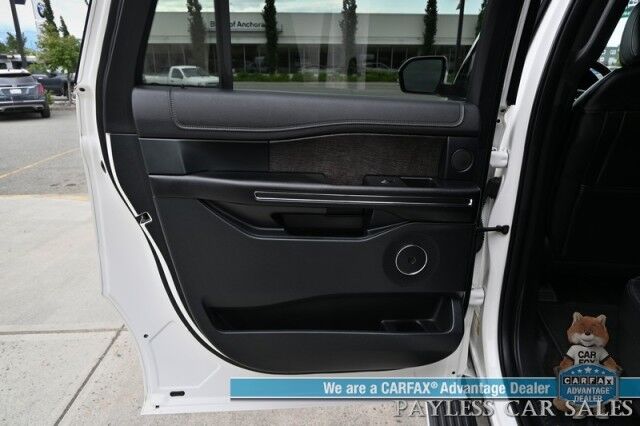 2021 Ford Expedition Max Limited / 4X4 / Auto Start / Heated & Cooled Seats / Heated Steering / Navigation / Panoramic Sunroof / B&O Speakers / Adaptive Cruise / Lane Depart & Blind Spot / Rear Captain Chairs / 3rd Row / Tow Pkg / 1-Owner Anchorage AK