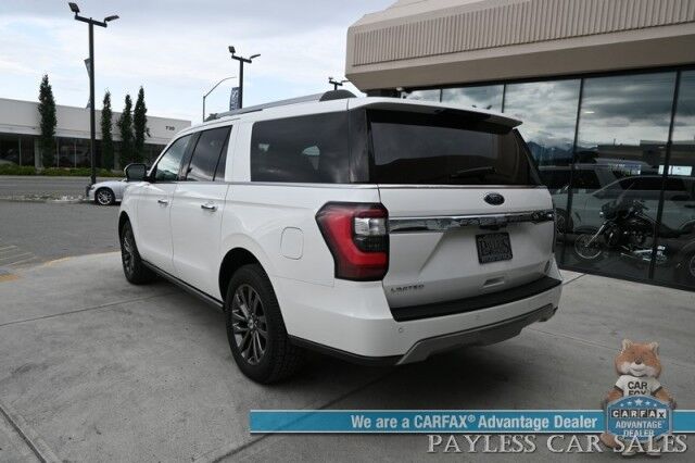 2021 Ford Expedition Max Limited / 4X4 / Auto Start / Heated & Cooled Seats / Heated Steering / Navigation / Panoramic Sunroof / B&O Speakers / Adaptive Cruise / Lane Depart & Blind Spot / Rear Captain Chairs / 3rd Row / Tow Pkg / 1-Owner Anchorage AK