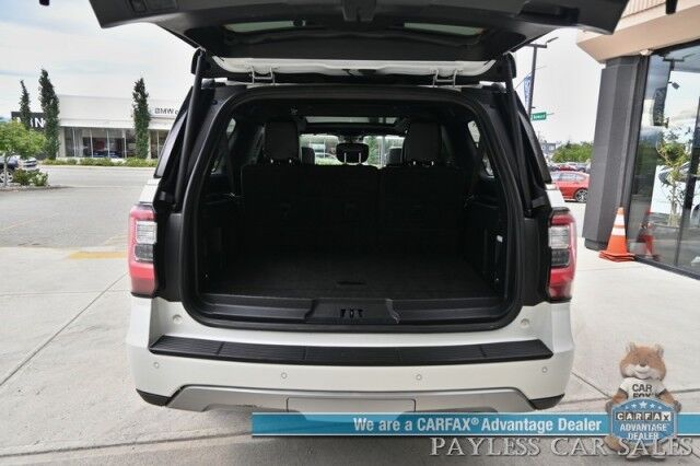 2021 Ford Expedition Max Limited / 4X4 / Auto Start / Heated & Cooled Seats / Heated Steering / Navigation / Panoramic Sunroof / B&O Speakers / Adaptive Cruise / Lane Depart & Blind Spot / Rear Captain Chairs / 3rd Row / Tow Pkg / 1-Owner Anchorage AK