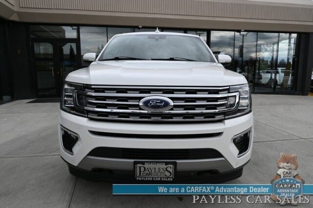 2021 Ford Expedition Max Limited / 4X4 / Auto Start / Heated & Cooled Seats / Heated Steering / Navigation / Panoramic Sunroof / B&O Speakers / Adaptive Cruise / Lane Depart & Blind Spot / Rear Captain Chairs / 3rd Row / Tow Pkg / 1-Owner Anchorage AK