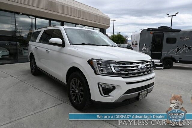 2021 Ford Expedition Max Limited / 4X4 / Auto Start / Heated & Cooled Seats / Heated Steering / Navigation / Panoramic Sunroof / B&O Speakers / Adaptive Cruise / Lane Depart & Blind Spot / Rear Captain Chairs / 3rd Row / Tow Pkg / 1-Owner Anchorage AK