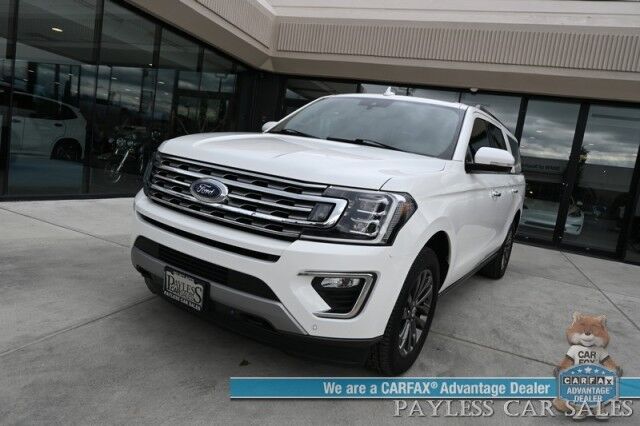 2021 Ford Expedition Max Limited / 4X4 / Auto Start / Heated & Cooled Seats / Heated Steering / Navigation / Panoramic Sunroof / B&O Speakers / Adaptive Cruise / Lane Depart & Blind Spot / Rear Captain Chairs / 3rd Row / Tow Pkg / 1-Owner Anchorage AK