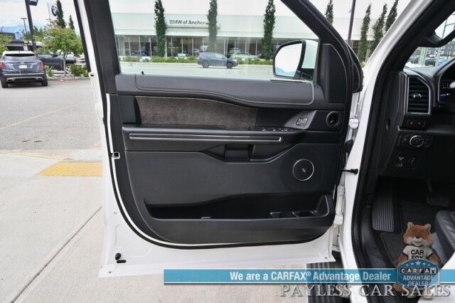 2021 Ford Expedition Max Limited / 4X4 / Auto Start / Heated & Cooled Seats / Heated Steering / Navigation / Panoramic Sunroof / B&O Speakers / Adaptive Cruise / Lane Depart & Blind Spot / Rear Captain Chairs / 3rd Row / Tow Pkg / 1-Owner Anchorage AK