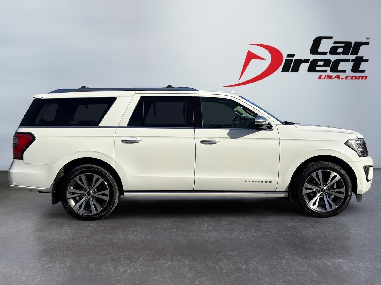 2021 Ford Expedition Max Platinum, POWER RUNNING BOARDS, TOW PACKAGE, AUTO START/STOP, PANORAMIC TINTED MOONROOF, BLIND SPOT ALERT, POWER 3RD ROW SEATING, POWER LIFTGATE, 360 BACKUP CAMERA, HEATED FRONT & REAR SEATS, APPLE CARPLAY/ANDROID AUTO, EXPLORE THE ROAD!