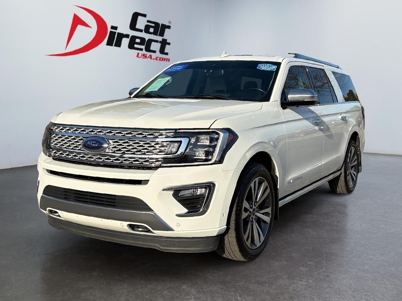 2021 Ford Expedition Max Platinum, POWER RUNNING BOARDS, TOW PACKAGE, AUTO START/STOP, PANORAMIC TINTED MOONROOF, BLIND SPOT ALERT, POWER 3RD ROW SEATING, POWER LIFTGATE, 360 BACKUP CAMERA, HEATED FRONT & REAR SEATS, APPLE CARPLAY/ANDROID AUTO, EXPLORE THE ROAD! Virginia Beach VA