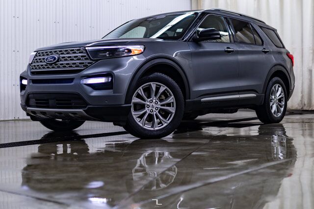 2021 Ford Explorer AWD Limited Leather Roof Nav BCam Red Deer AB
