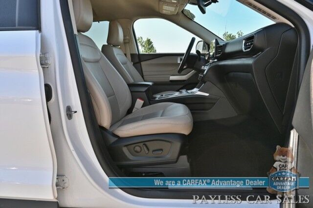 2021 Ford Explorer Limited / 4X4 / Auto Start / Heated & Cooled Leather Seats / Heated Steering Wheel / B&O Speakers / 360 Camera / Navigation / Adaptive Cruise / Lane Departure & Blind Spot / Rear Captain Chairs / Seats 6 / 1-Owner Anchorage AK