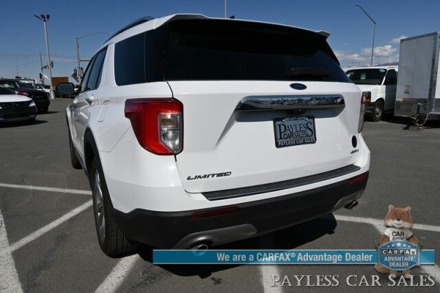 2021 Ford Explorer Limited / 4X4 / Auto Start / Heated & Cooled Leather Seats / Heated Steering Wheel / B&O Speakers / 360 Camera / Navigation / Adaptive Cruise / Lane Departure & Blind Spot / Rear Captain Chairs / Seats 6 / 1-Owner Anchorage AK