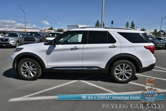 2021 Ford Explorer Limited / 4X4 / Auto Start / Heated & Cooled Leather Seats / Heated Steering Wheel / B&O Speakers / 360 Camera / Navigation / Adaptive Cruise / Lane Departure & Blind Spot / Rear Captain Chairs / Seats 6 / 1-Owner Anchorage AK