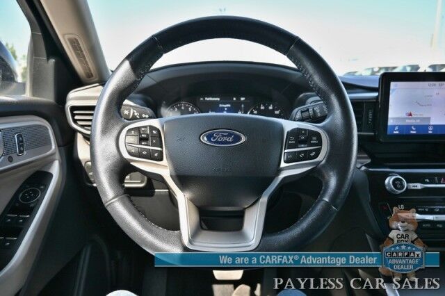 2021 Ford Explorer Limited / 4X4 / Auto Start / Heated & Cooled Leather Seats / Heated Steering Wheel / B&O Speakers / 360 Camera / Navigation / Adaptive Cruise / Lane Departure & Blind Spot / Rear Captain Chairs / Seats 6 / 1-Owner Anchorage AK