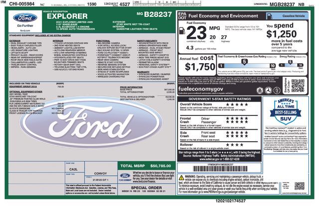 2021 Ford Explorer Limited Raleigh NC