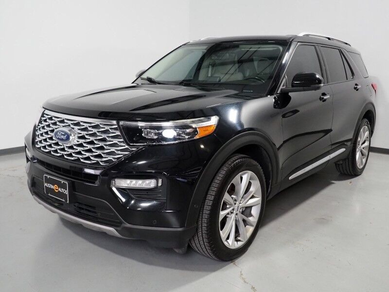 2021 Ford Explorer Platinum 4WD *NAVIGATION, ADAPTIVE CRUISE, SAFETY ALERTS, 360 CAMERAS, TWIN-PANEL MOONROOF, LEATHER, CLIMATE/MASSAGE SEATS, HEATED STEERING, 2ND ROW CAPTIAN'S, BANG & OLUFSEN, WIRELESS CHARGING, ANDROID & APPLE Round Rock TX