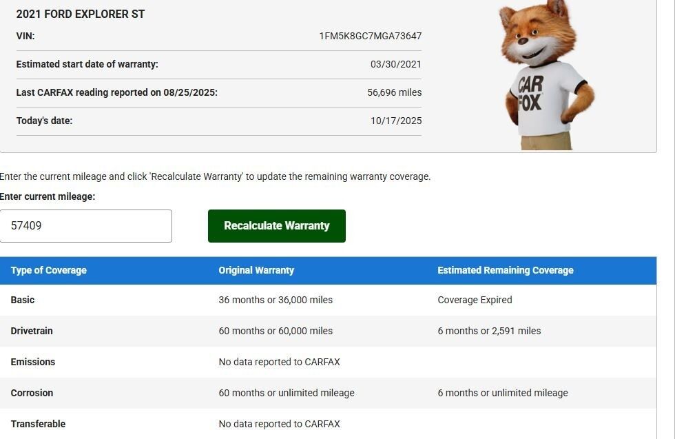 2021 Ford Explorer ST 4WD 6 Passenger Fond du Lac WI