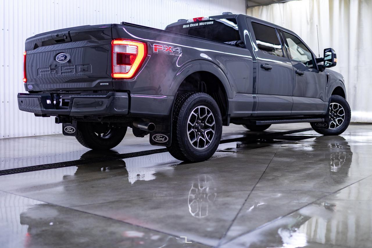 2021 Ford F-150 4x4 Super Crew Lariat FX4 Longbox Leather Nav Red Deer AB