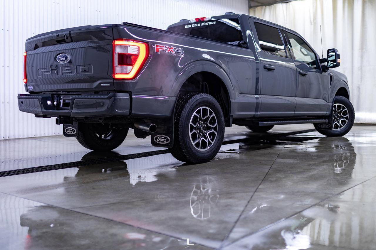 2021 Ford F-150 4x4 Super Crew Lariat FX4 Longbox Leather Nav Red Deer AB