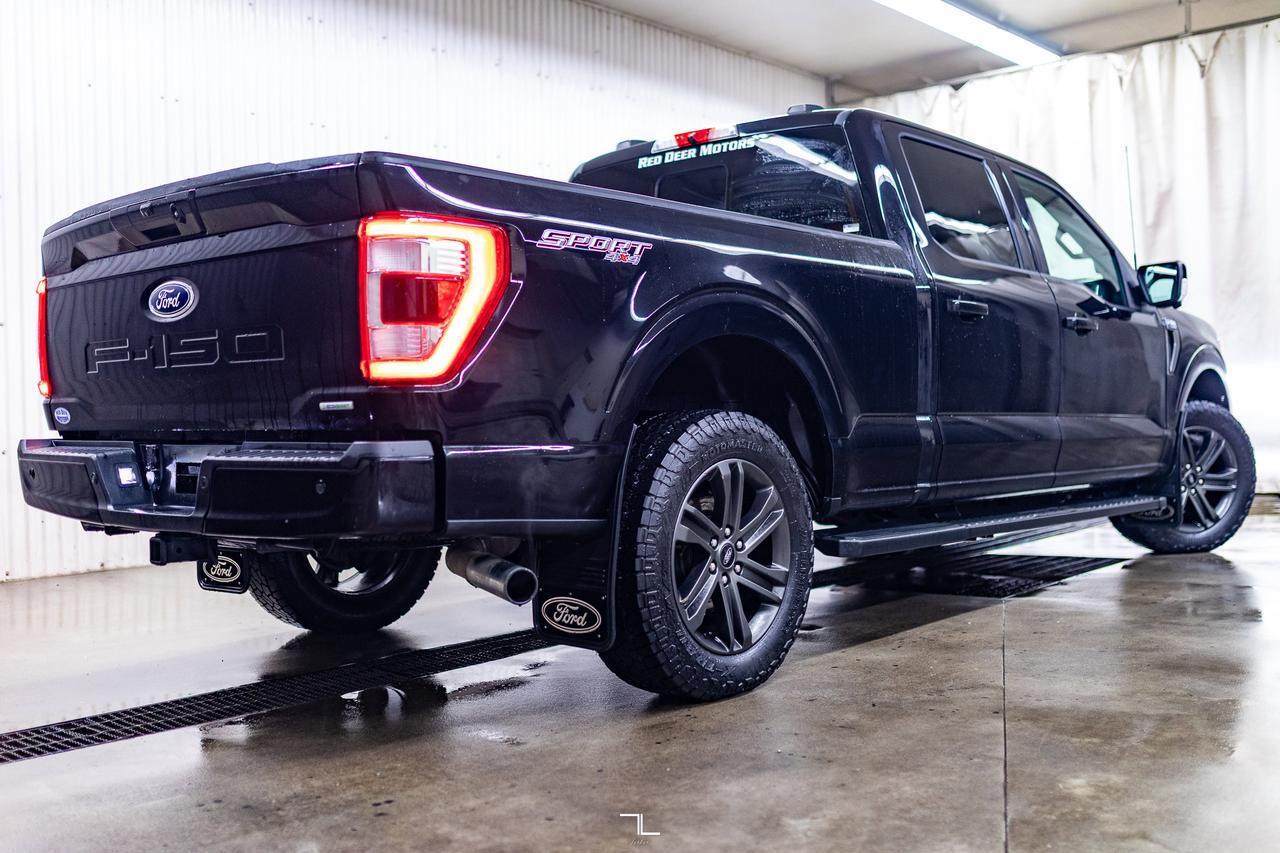 2021 Ford F-150 4x4 Super Crew Lariat Sport Leather Nav BCam Red Deer AB