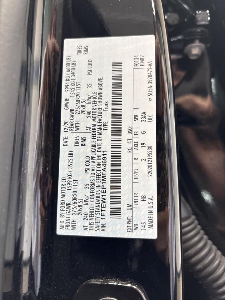 2021 Ford F-150 4x4 SuperCrew Lariat Minocqua WI