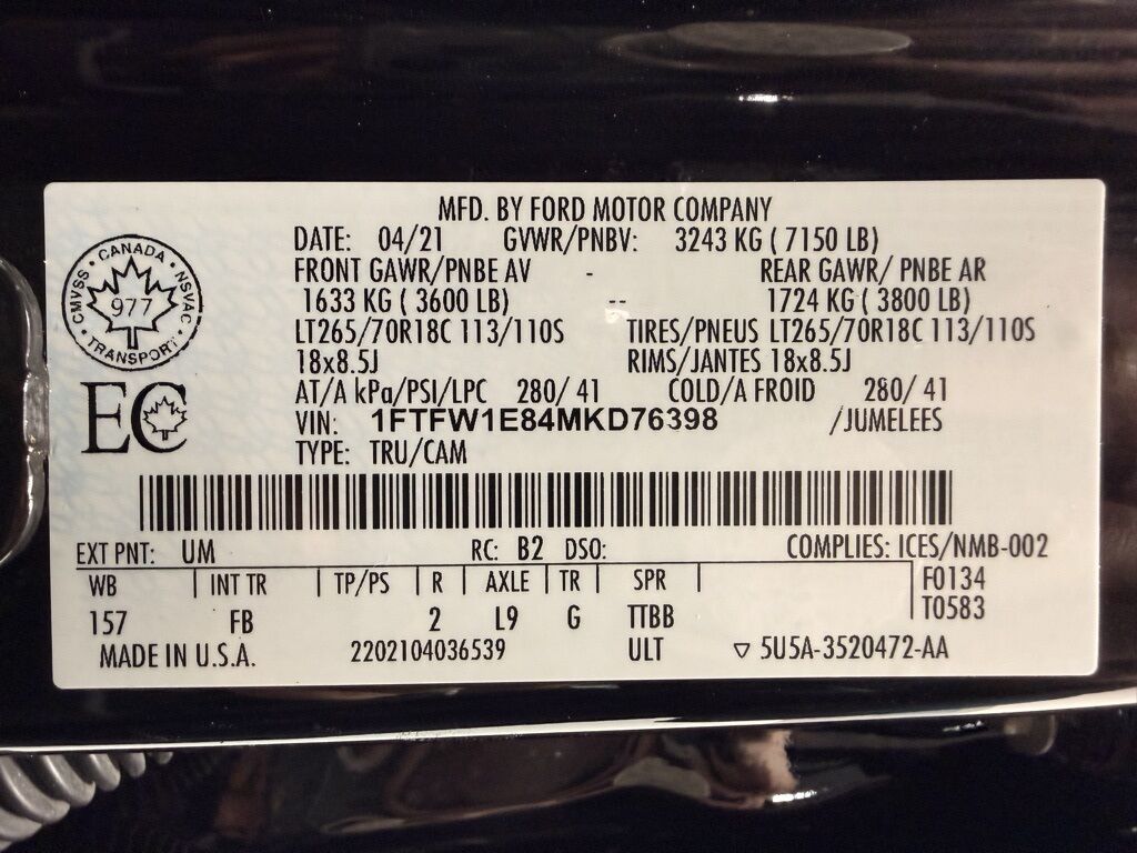 2021 Ford F-150 4x4 SuperCrew XLT Minocqua WI