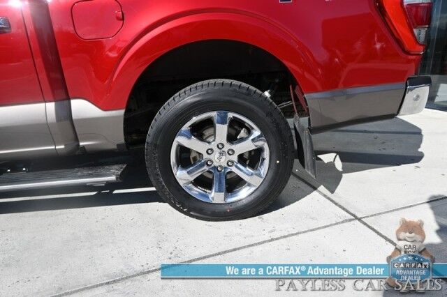 2021 Ford F-150 King Ranch / 4X4 / AutoStart / FX4 Off-Road Pkg / Heated & Cooled Leather Seats / Heated Steering Wheel / Panoramic Sunroof / NAV / 360 CAM / B&O Speakers / Lane Departure & Blind Spot / Tow Pkg / 1-Owner Anchorage AK