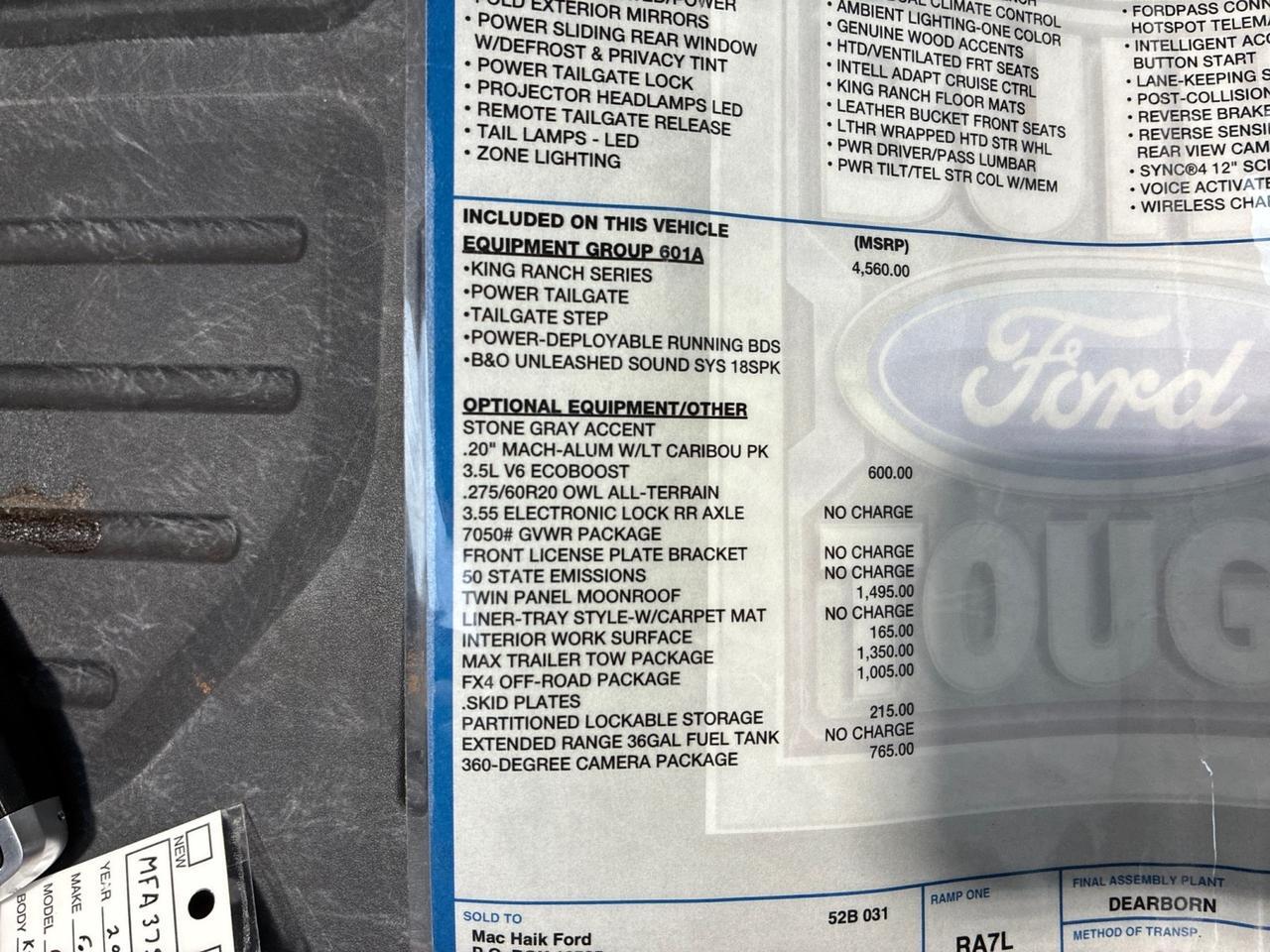 2021 Ford F-150 King Ranch, Pano Roof, Power Boards, Max Tow, FX4, 360 Camera, F Houston TX