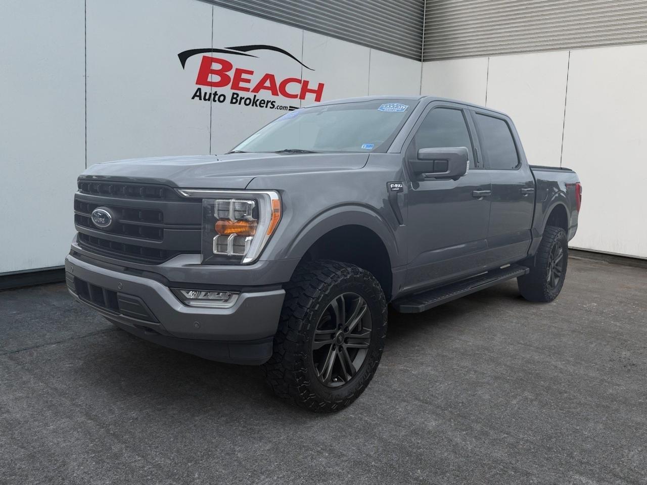 2021 Ford F-150 LARIAT, HEATED/VENTILATED SEATS, B&O SPEAKERS, BED LINER, TONNEAU COVER, RUNNING BOARDS, POWER SLIDING REAR WINDOW, BACKUP CAMERA, POWER FOLDING MIRRORS, REMOTE START, CLEAN CARFAX!