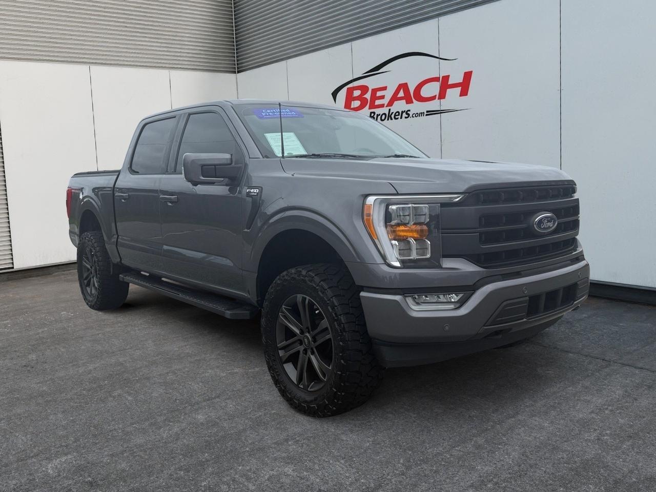 2021 Ford F-150 LARIAT, HEATED/VENTILATED SEATS, B&O SPEAKERS, BED LINER, TONNEAU COVER, RUNNING BOARDS, POWER SLIDING REAR WINDOW, BACKUP CAMERA, POWER FOLDING MIRRORS, REMOTE START, CLEAN CARFAX!