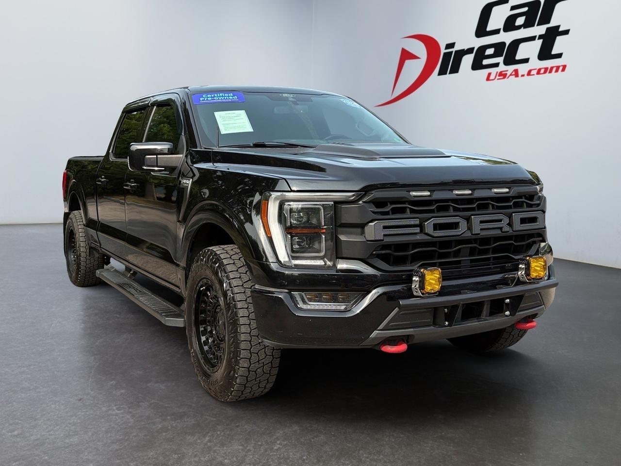 2021 Ford F-150 LARIAT, RUNNING BOARDS, HARD TONNEAU COVER, POWER TAILGATE, BLIND SPOT ALERT, FORWARD COLLISION ALERT, SKAR SUBWOOFERS, CUSTOM GFX WHEELS, HEATED & A/C SEATS, APPLE CARPLAY/ANDROID AUTO, AUTO START/STOP, LOW MILES, THIS FORD HAS IT ALL!