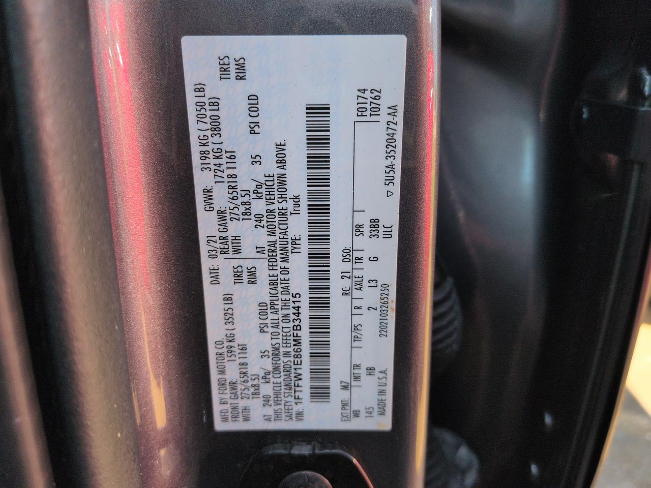 2021 Ford F-150 LARIAT Winder GA
