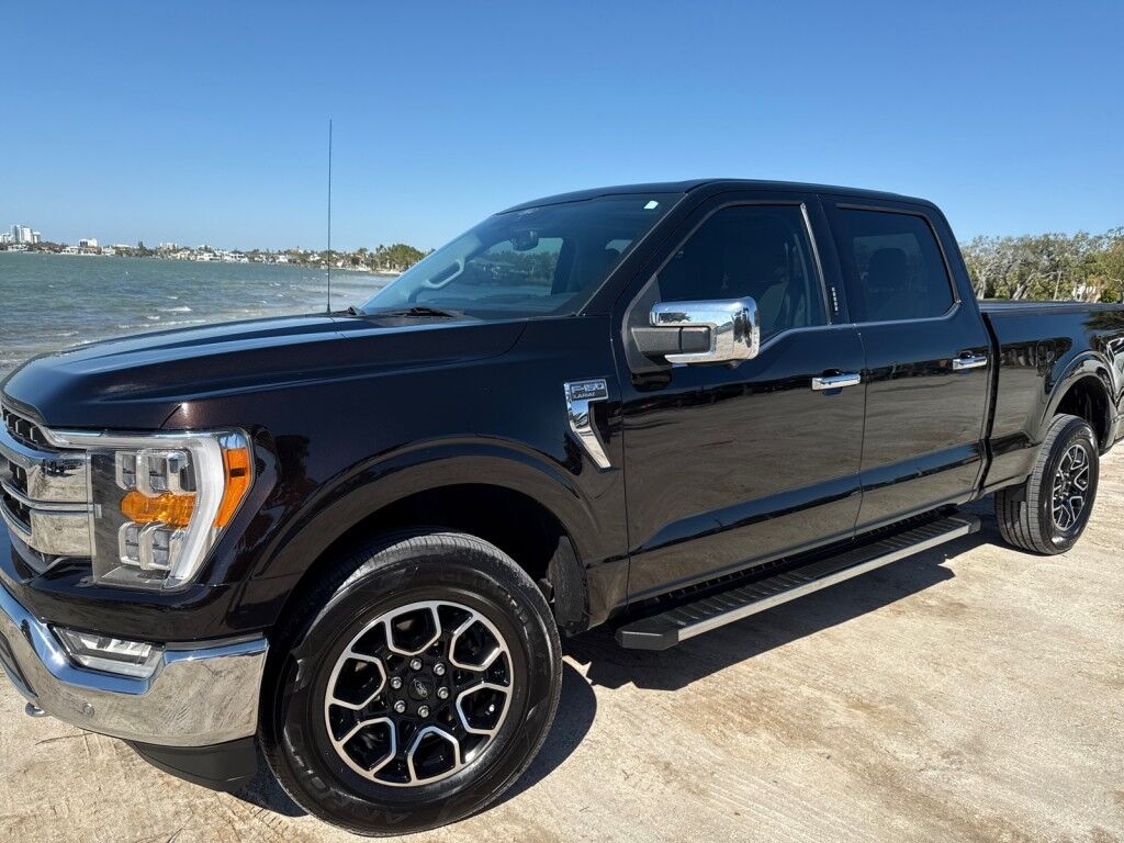2021 Ford F-150 LARIAT~POWERBOOST HYBRID~DRIVER ASSIST~CARPLAY~CONNECTED CAR INTEGRATED APPS~ ECOBOOST~FX4 PACKAGE~LEATHER SEATS~REMOTE ENGINE START~TOW/HAUL MODE~ONLINE FINANCE AND SHIPPING AVAILABLE Sarasota FL