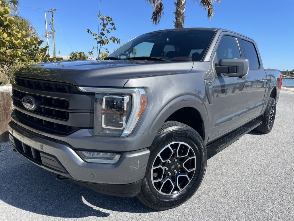 2021 Ford F-150 LARIAT~POWERBOOST HYBRID~TWIN PANEL MOONROOF~FX4 OFF ROAD PACKAGE~1 OWNER~ONLINE FINANCE AND SHIPPING AVAILABLE!!!