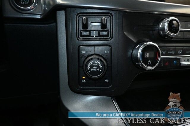 2021 Ford F-150 Lariat / 4X4 / Super Crew / Chrome Appearance Pkg / Auto Start / Heated & Cooled Leather Seats / B&O Speakers / Navigation / Lane Depart & Blind Spot / Tonneau Cover / Bed Liner / Tow Pkg Anchorage AK