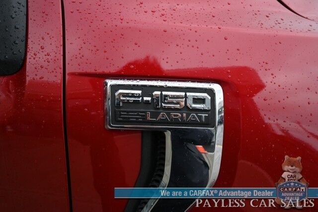 2021 Ford F-150 Lariat / 4X4 / Super Crew / Chrome Appearance Pkg / Auto Start / Heated & Cooled Leather Seats / B&O Speakers / Navigation / Lane Depart & Blind Spot / Tonneau Cover / Bed Liner / Tow Pkg Anchorage AK