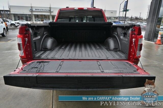 2021 Ford F-150 Lariat / 4X4 / Super Crew / Chrome Appearance Pkg / Auto Start / Heated & Cooled Leather Seats / B&O Speakers / Navigation / Lane Depart & Blind Spot / Tonneau Cover / Bed Liner / Tow Pkg Anchorage AK