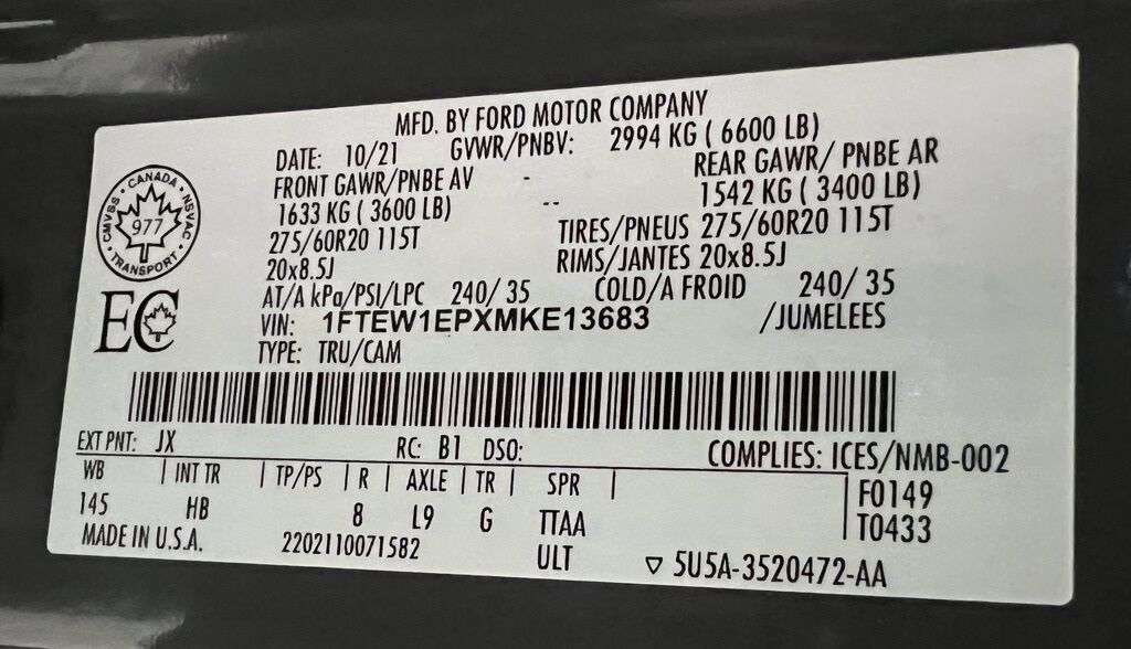 2021 Ford F-150 Lariat Highlands Ranch CO