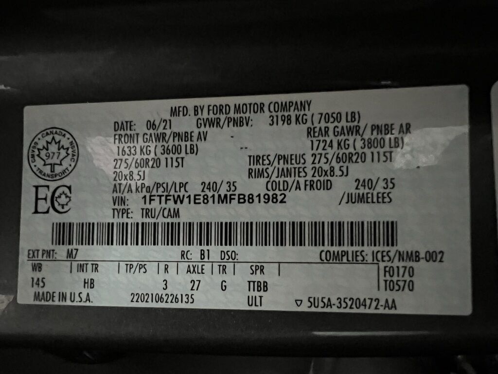 2021 Ford F-150 Lariat Highlands Ranch CO