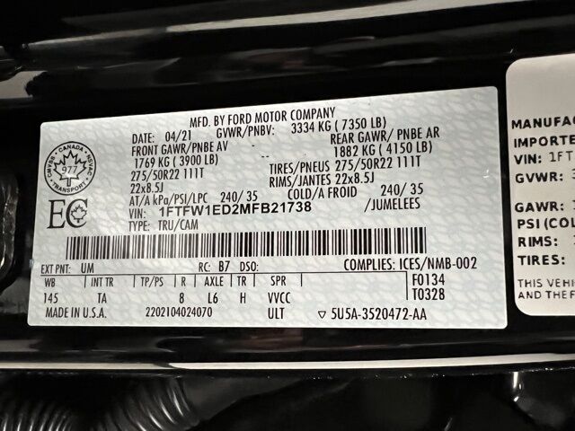 2021 Ford F-150 Limited Highlands Ranch CO