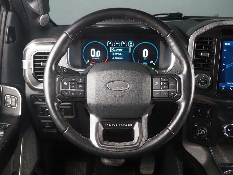 2021 Ford F-150 Platinum SuperCrew 4WD *3.5L POWERBOOST HYBRID, FX4 OFF-ROAD PKG, NAVIGATION, ADAPTIVE CRUISE, SAFETY ALERTS, 360 CAMERAS, TWIN PANEL MOONROOF, LEATHER, CLIMATE MASSAGE SEATS, HEATED STEERING, AUTOMATIC PARKING, BANG & OLUFSEN, WIRELESS CHARGING Round Rock TX