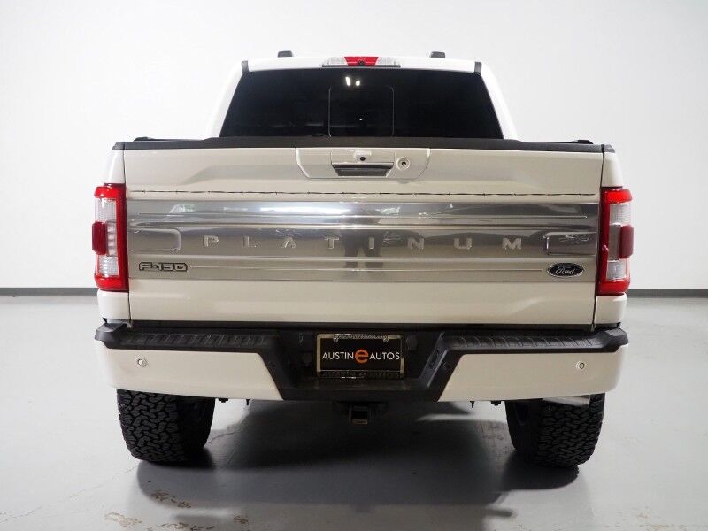 2021 Ford F-150 Platinum SuperCrew 4WD *3.5L POWERBOOST HYBRID, FX4 OFF-ROAD PKG, NAVIGATION, ADAPTIVE CRUISE, SAFETY ALERTS, 360 CAMERAS, TWIN PANEL MOONROOF, LEATHER, CLIMATE MASSAGE SEATS, HEATED STEERING, AUTOMATIC PARKING, BANG & OLUFSEN, WIRELESS CHARGING Round Rock TX