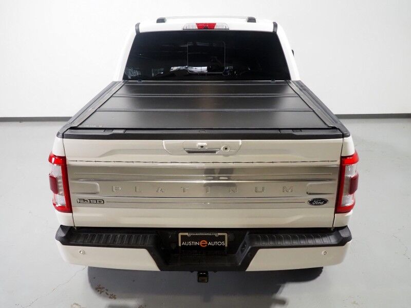 2021 Ford F-150 Platinum SuperCrew 4WD *3.5L POWERBOOST HYBRID, FX4 OFF-ROAD PKG, NAVIGATION, ADAPTIVE CRUISE, SAFETY ALERTS, 360 CAMERAS, TWIN PANEL MOONROOF, LEATHER, CLIMATE MASSAGE SEATS, HEATED STEERING, AUTOMATIC PARKING, BANG & OLUFSEN, WIRELESS CHARGING Round Rock TX