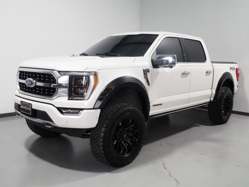 2021 Ford F-150 Platinum SuperCrew 4WD *3.5L POWERBOOST HYBRID, FX4 OFF-ROAD PKG, NAVIGATION, ADAPTIVE CRUISE, SAFETY ALERTS, 360 CAMERAS, TWIN PANEL MOONROOF, LEATHER, CLIMATE MASSAGE SEATS, HEATED STEERING, AUTOMATIC PARKING, BANG & OLUFSEN, WIRELESS CHARGING Round Rock TX