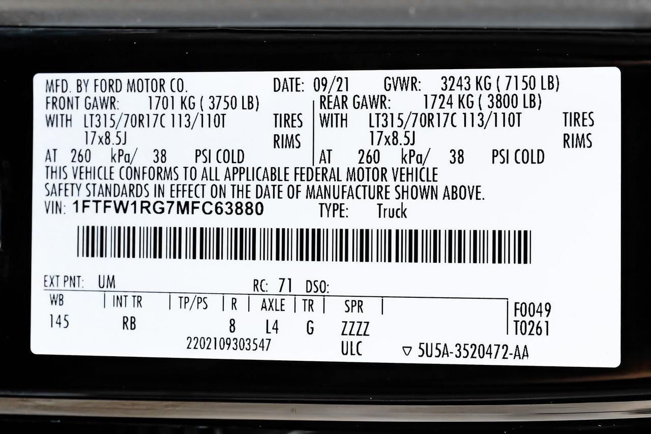 2021 Ford F-150 Raptor Richardson TX